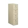 510 Series 25" Deep Full Suspension File, Four Drawer, Letter, Putty (HON514PL) Category: Metal Vertical File Cabinets