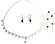 Gift for Her Silver Rainbow Necklace Bracelet and Earrings (ngnklcs270)