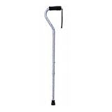 Duro Med Deluxe Adjustable Aluminum Cane with Soft Foam Grip Offset Handle, Tiny Flowers, Model: 502-1300-9903 - 1 Ea