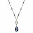 Denver Broncos Rhodium Logo Necklace
