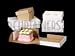 10 x 10 x 3 1 Piece White Kraft Corrugated Bakery Box