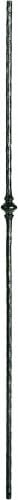 Solid Iron Balusters ROUND Bar Hammered Single Knuckle - Oil Rubbed Copper (ORC)