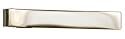 PLAIN POLICE SHERIFF SECURITY ARMY MILITARY FIRE UNIFORM DRESS TIE CLIP GOLD FINISH, 2" Long x 5/16"