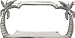 Palm Tree License Plate Frame (Chrome Metal) Image