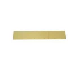 Solid Brass Kick Plate, 6" x 34"