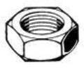 1/4-20 Nylon Machine Nut (100 count)