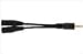 Atlona 0.3ft 1/8'' ( 3.5MM ) Mini Male to Dual 1/8'' ( 3.5MM ) Mini Female Stereo Splitter Cable