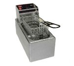 Cecilware EL6 - Countertop Fryer, 6 lb. Fat Capacity, Removable Tank, Stainless