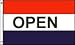 Open Flag 3x5 ft 3 x 5 NEW Large Banner SIGN