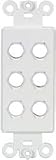 DECORA TYPE INSERT SIX HOLE WHITE