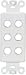 DECORA TYPE INSERT SIX HOLE WHITE