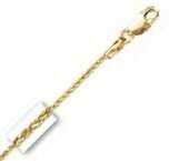 14k Yellow Gold Round 18 Inch X 1.4 mm Wheat Chain Necklace