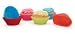 SiliconeZone Set of 6 Assorted Standard Muffin Cups: Solid colors