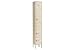 Six Tier Republic Locker 12x18x12 6 Door Assembled Tan