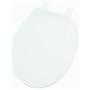 Home Impressions Round Plastic Toilet Seat, WHITE ROUND PLAS SEAT