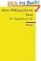 Faust. Der Trag�die erster Teil (RUB, 0001)