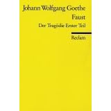 Reclam Universal-Bibliothek, Nr.1, Faust I: Der Trag�die erster Teil