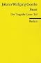 Faust. Der Trag�die erster Teil (RUB, 0001)
