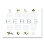 Lifestyle Collections Glass Chopping Board - Herb (facts) - 1203TEHEU