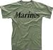VINTAGE OLIVE DRAB MARINES TEE SIZE XL