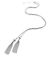 Autograph Slinky Diamanté Y-Design Tassel Necklace