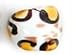 Improving Lifestyles Murano Glass Ring White/Black/Amber