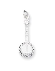 Sterling Silver Banjo Charm