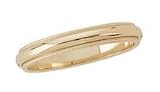 Ladies' 14kt. Yellow Gold, 3mm Milgrain Band