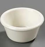 Melamine Ramekin Smooth Sided 2 oz. Bone 6 Dozen per case, 72/CS
