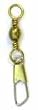 Barrel Swivels w/Safety Value Pk Brass S10 20pcs - Fishing - Terminal Tackle