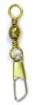 Barrel Swivels w/Safety Value Pk Brass S10 20pcs
