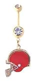 Cleveland Browns belly button ring