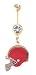 Cleveland Browns belly button ring