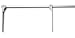 Measuring rod for babies with extra-wide measuring slides. Wall mounting possible