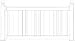 GENOVA PRODUCTS DWS100 6 WHT SQ Stair Rail