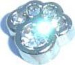Clearly Charming April Diamond Color Paw Print Birthstone Floating Heart Locket Charm