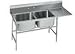 Advance Tabco Spec Line 940 Series 304 Stainless Steel 2 Compartment Regaline Sink, 20 x 28 inch Bowl -- 1 each.