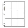 25 Ultra Pro 9 pocket Page Protectors Fits 3-ring Binder