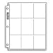 25 - Ultra Pro 9-Pocket Pages For Baseball Cards, Football Cards, etc (fits into 3-Ring Notebook) - Sports Trading Cards Collecting Supplies
