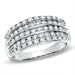 ZALES Diamond Three Row Anniversary Band in 10K