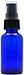 JUVITUS 4 oz / 120 ml Cobalt Blue Glass Boston Round Bottle with Black Treatment Pump (2 Pack)