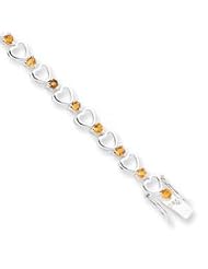 Sterling Silver Citrine Bracelet