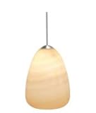 IMAGE OF LBL Lighting HS178ONBZLEDFSJ Onyx LED Energy Smart 1 Light Mini Pendant in Bronze with Genuine Onyx glass