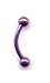 Titanium Curved Barbell in Purple. Size is 14 guage by 3/8 in length