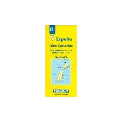 Carte routi�re : Fuerteventura - Lanzarote, N� 221