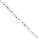 Sterling Silver 0.5mm Fancy Chain Necklace - 18 Inch - Italian