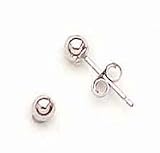 14kt White Gold Ball Earrings- ES1417