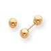 Sardelli - 14k Gold Gold Polished Reversible 4mm Ball Earrings