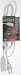 COLEMAN CABLE 9' 16/2 White Indoor Cube Tap Extension Cord