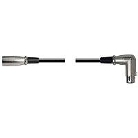 Hosa 5' 3 Pin XLR Straight Male to Right Angle XLR Female Balanced Audio Interconnect Cable.